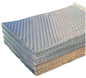 Dodo Mat DEADN Pro butyl sound deadening sheets with hexagonal foil pattern